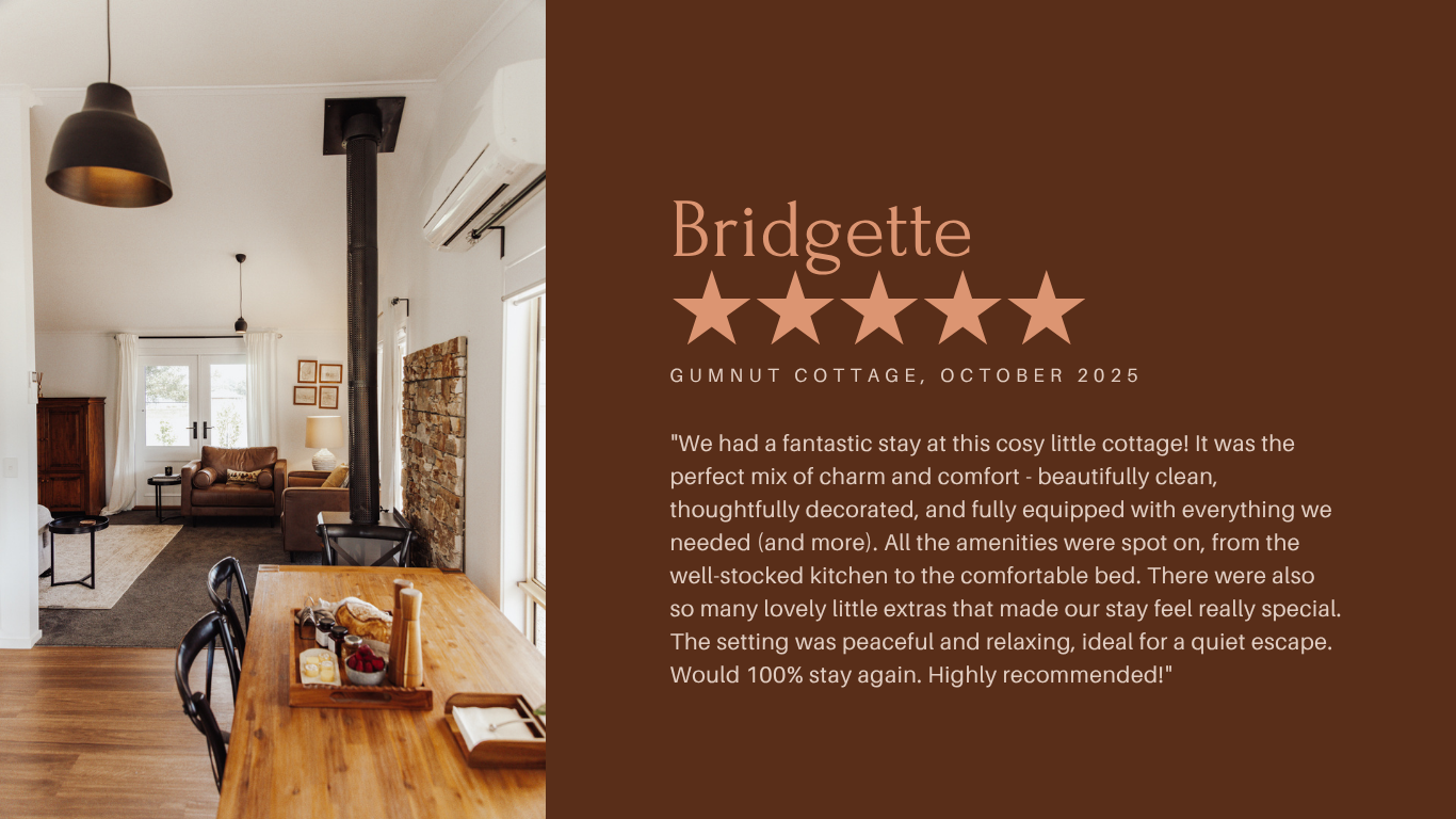 Review from Bridgette — Gumnut Cottage