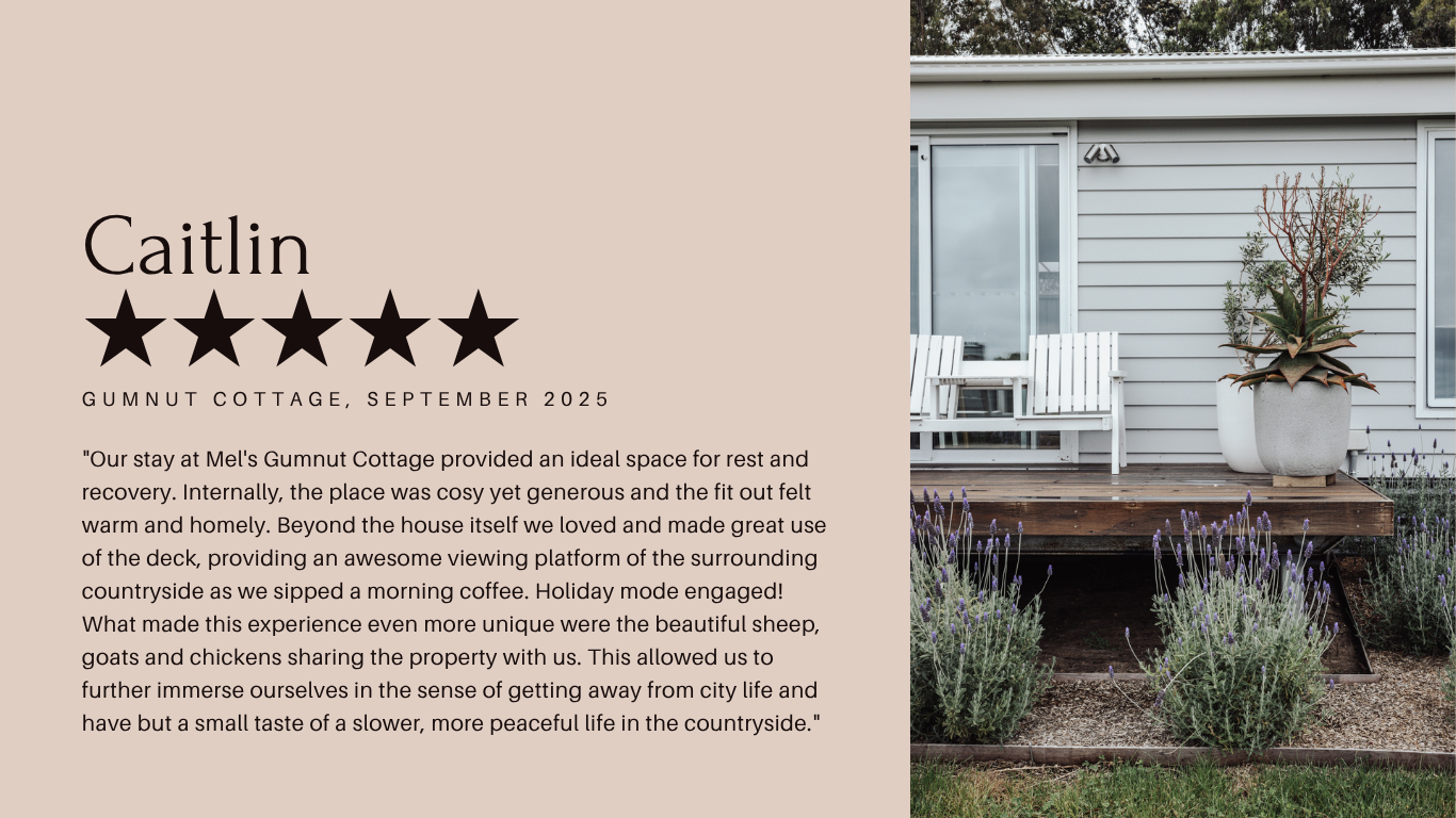 Review from Caitlin — Gumnut Cottage